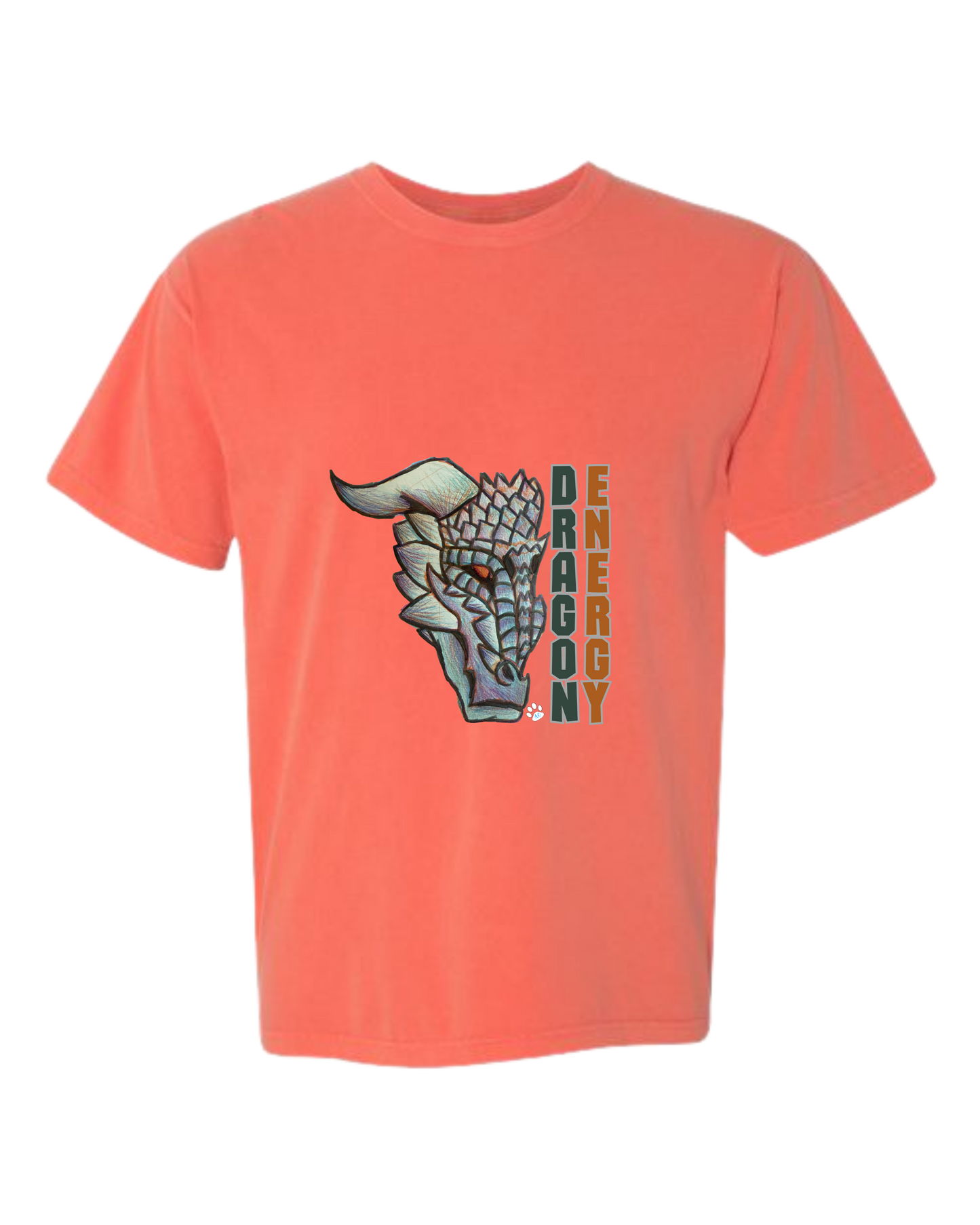 Dragon Energy - Comfort Colors - Heavyweight Unisex Tee - Yellows, Oranges, Reds
