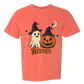 Halloween Besties - Comfort Colors - Heavyweight Unisex Tee - Yellows, Oranges, Reds
