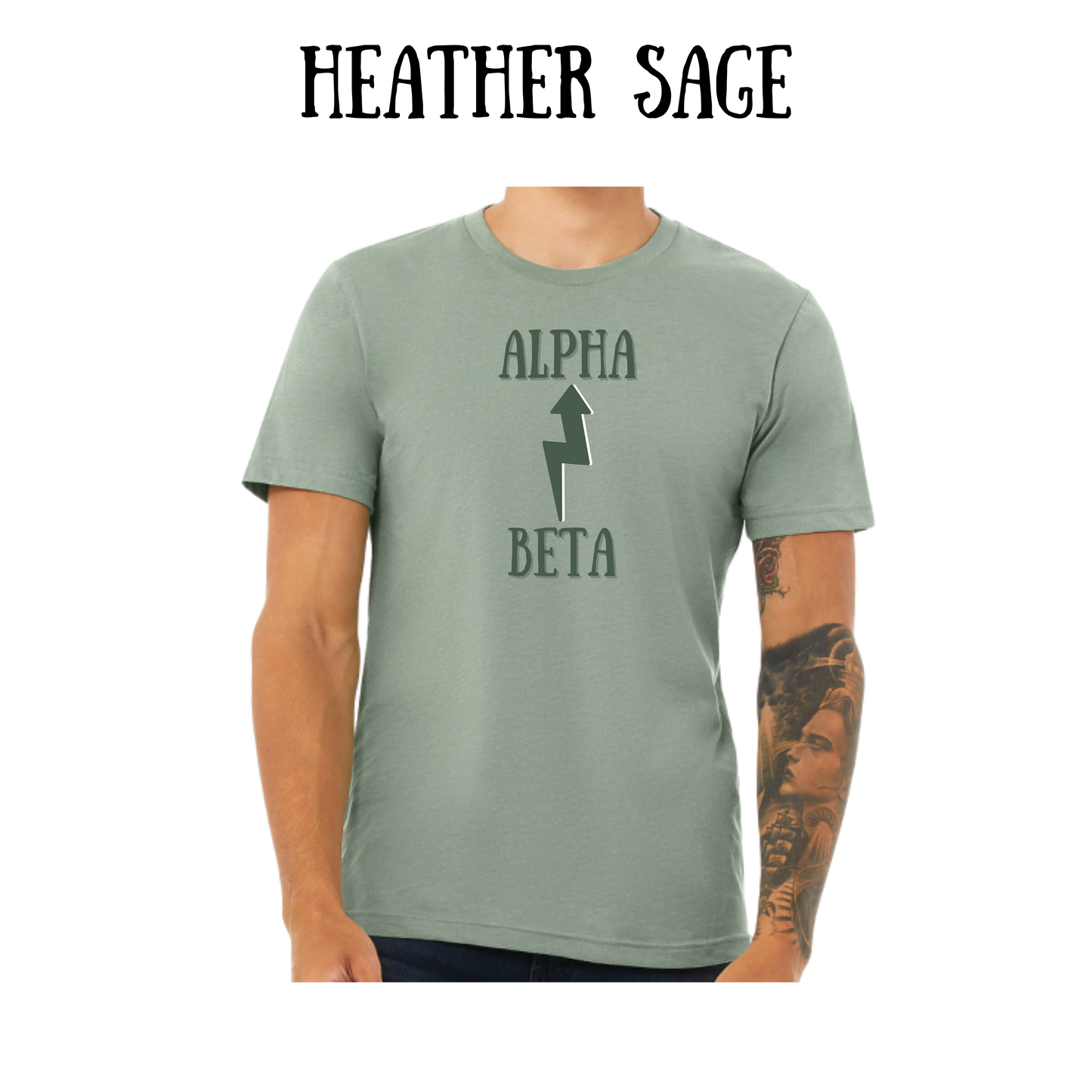 Beta to Alpha - Unisex Tee - Greens