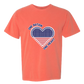 One Nation One Heart - Comfort Colors - Heavyweight Unisex Tee - Yellows, Oranges, Reds