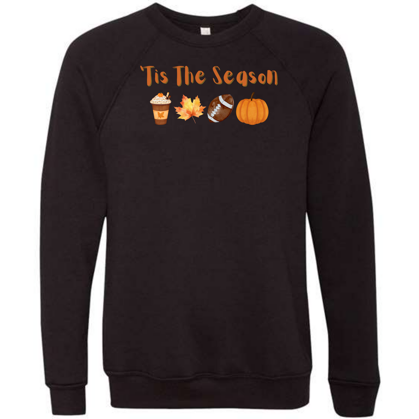 'Tis The Season - Fall - Sponge Fleece Raglan Sweatshirt - Greens, Neutrals