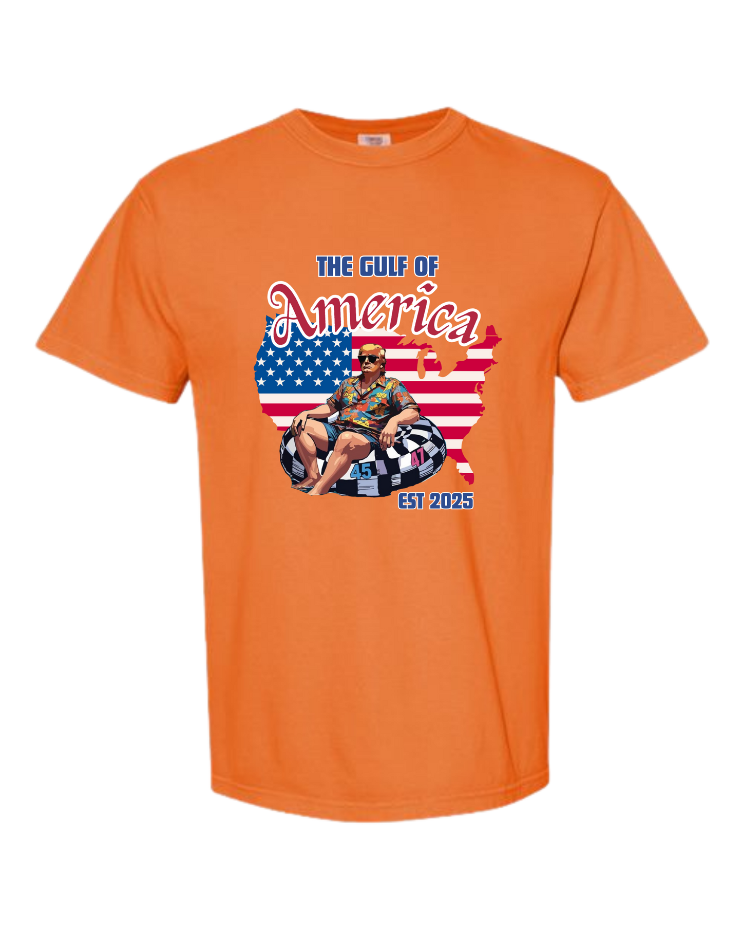 The Gulf of America - Comfort Colors - Heavyweight Unisex Tee - Yellows, Oranges, Reds