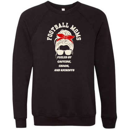 SP - Football Moms Fueled By - Sponge Fleece Raglan Sweatshirt - Greens, Neutrals