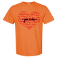 You & Me - Comfort Colors - Heavyweight Unisex Tee - Yellows, Oranges, Reds