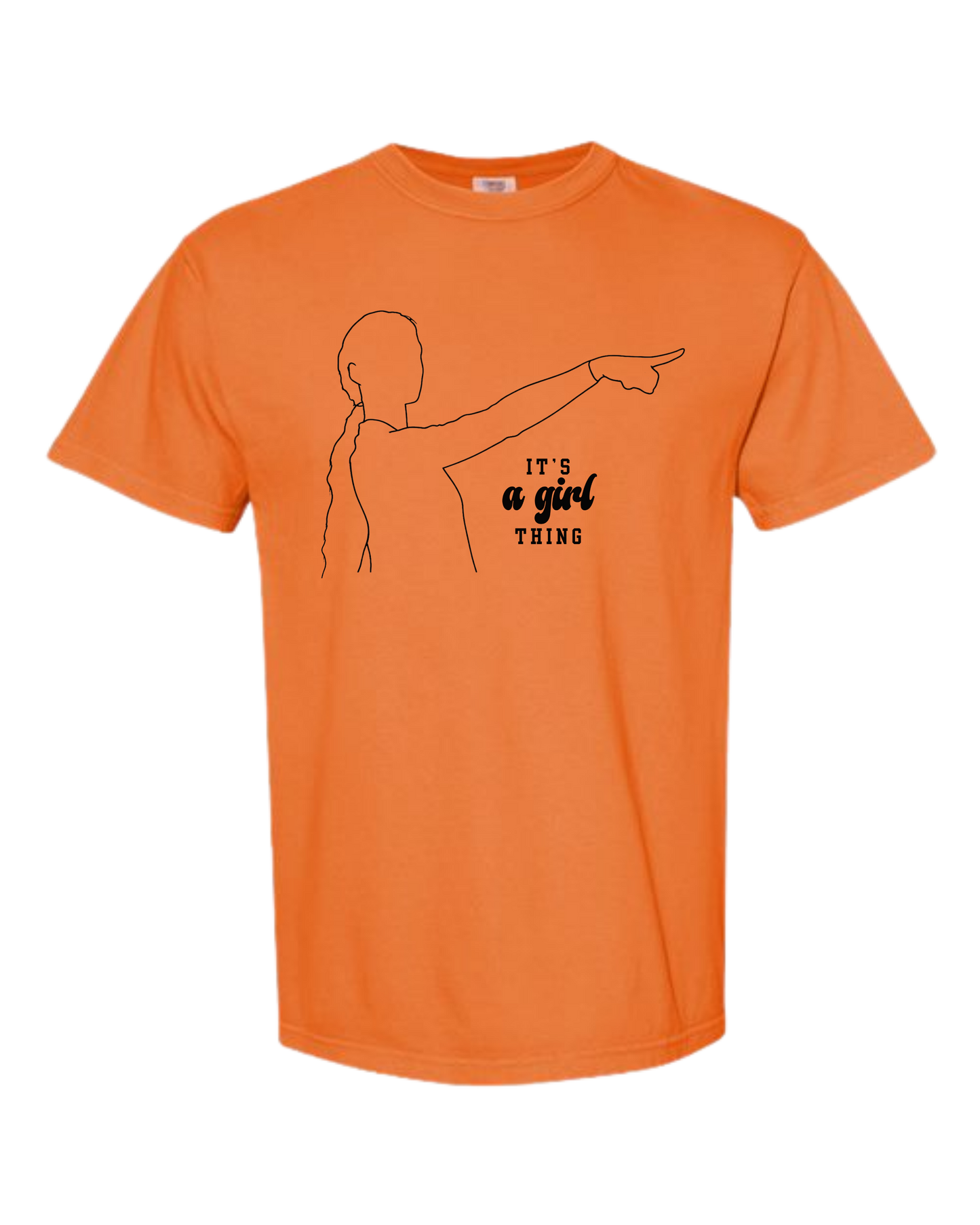 It's A Girl Thing - Comfort Colors - Heavyweight Unisex Tee - Yellows, Oranges, Reds