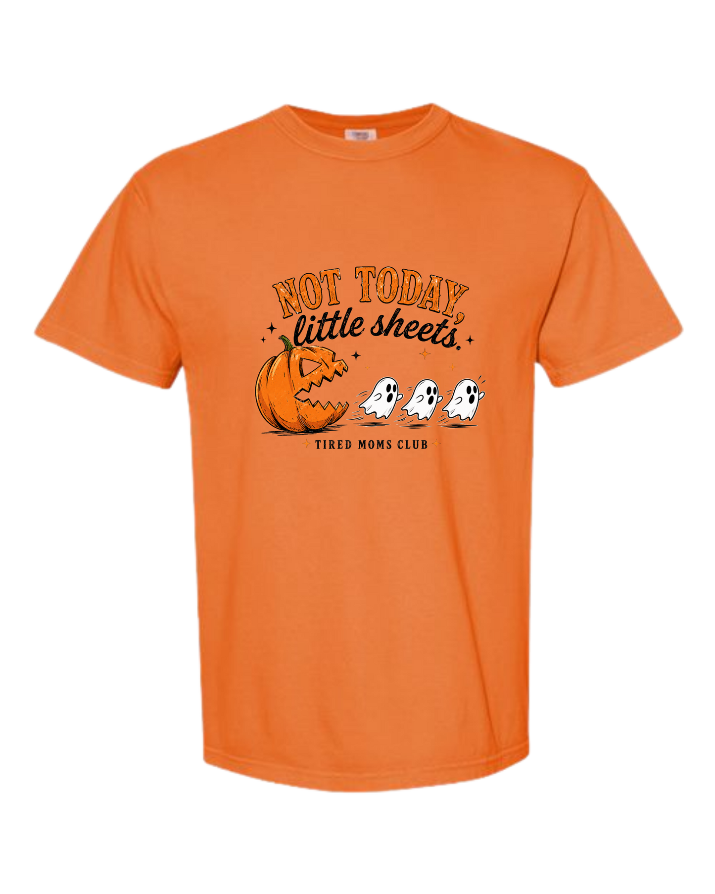 Not Today, Little Sheets - Comfort Colors - Heavyweight Unisex Tee - Yellows, Oranges, Reds