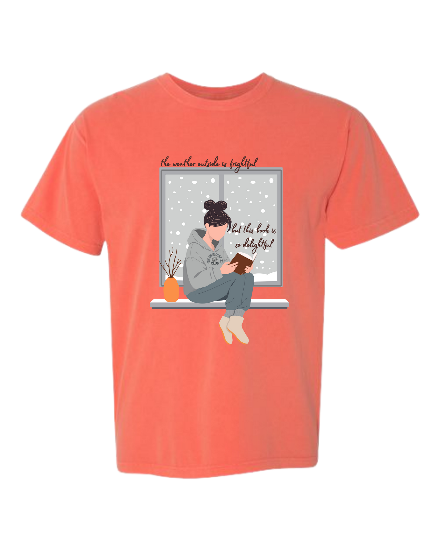The Weather Outside is Frightful - Comfort Colors - Heavyweight Unisex Tee - Yellows, Oranges