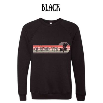 VP - On Island Time - Sponge Fleece Raglan Sweatshirt - Greens, Neutrals