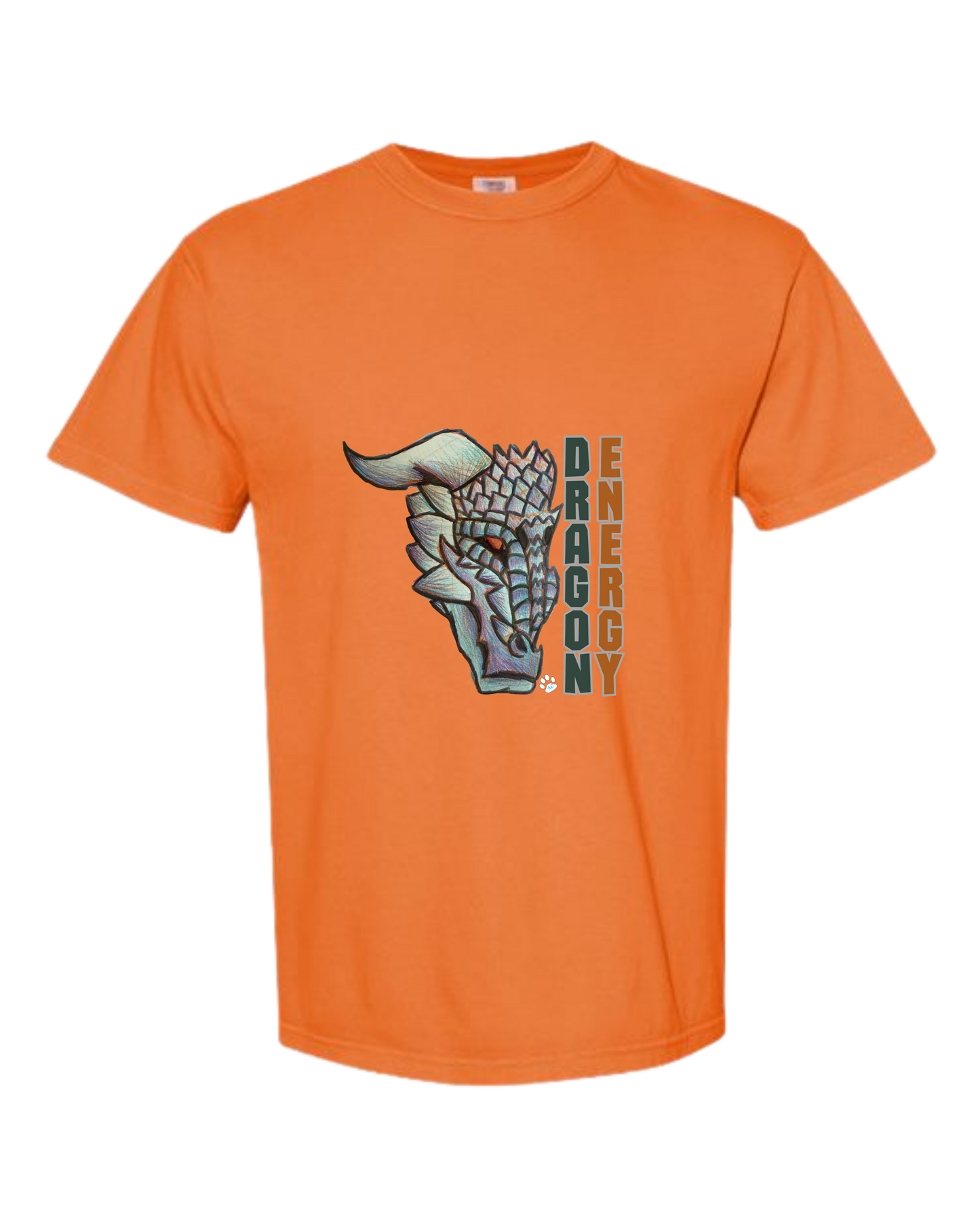 Dragon Energy - Comfort Colors - Heavyweight Unisex Tee - Yellows, Oranges, Reds