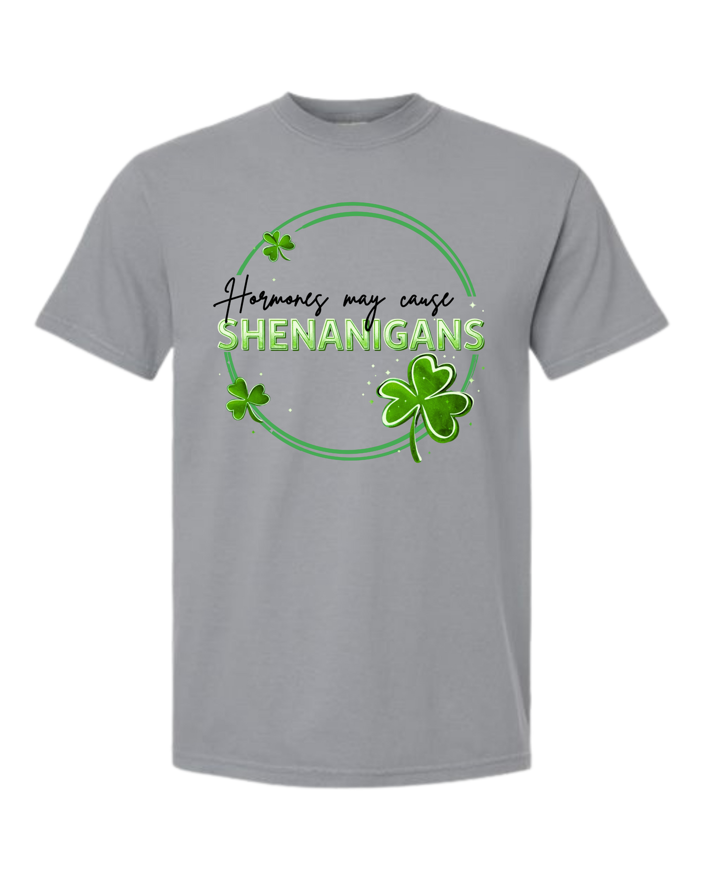 Hormones May Cause Shenanigans - Comfort Colors - Heavyweight Unisex Tee - Neutral Colors