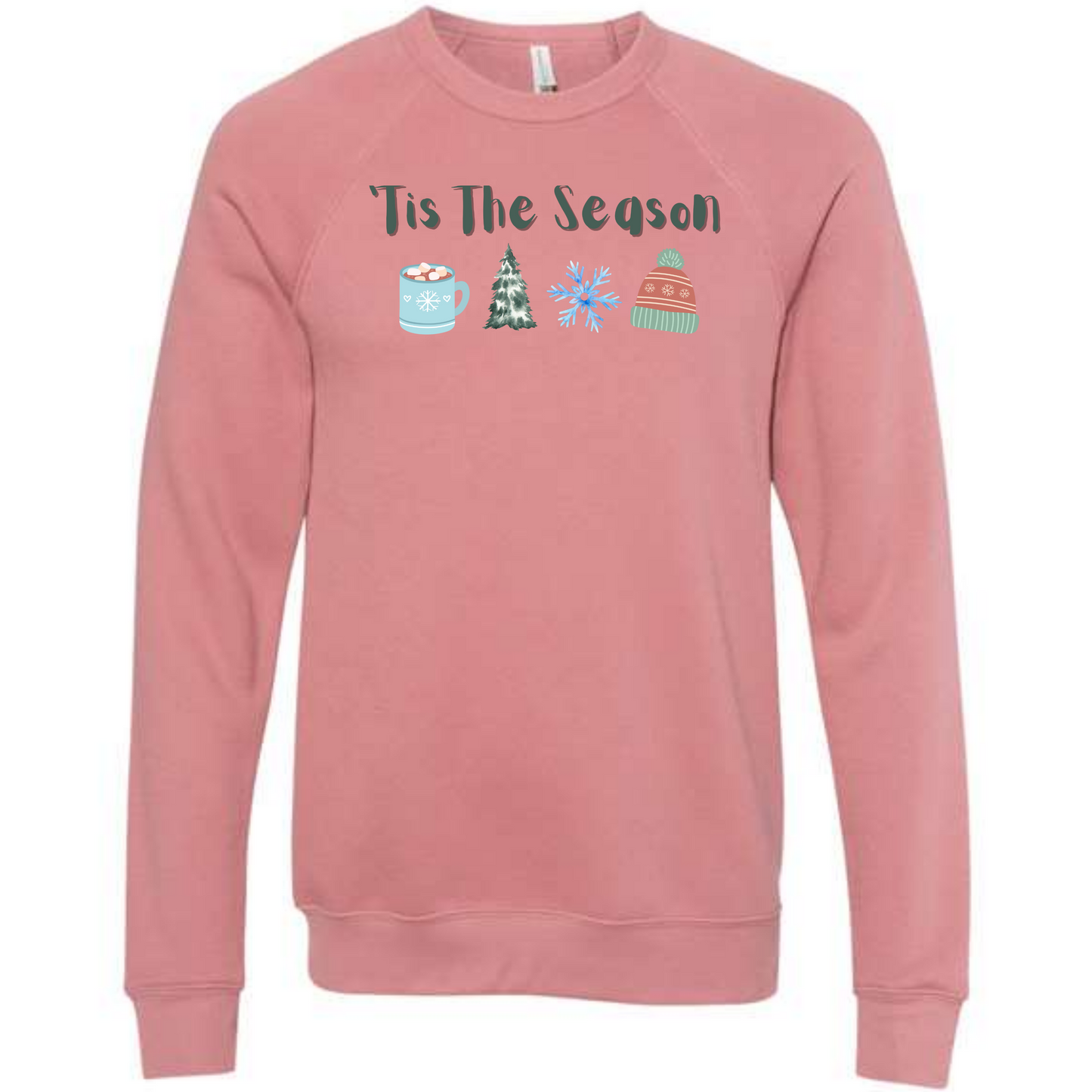 'Tis The Season - Winter - Sponge Fleece Raglan Sweatshirt - Assorted Colors