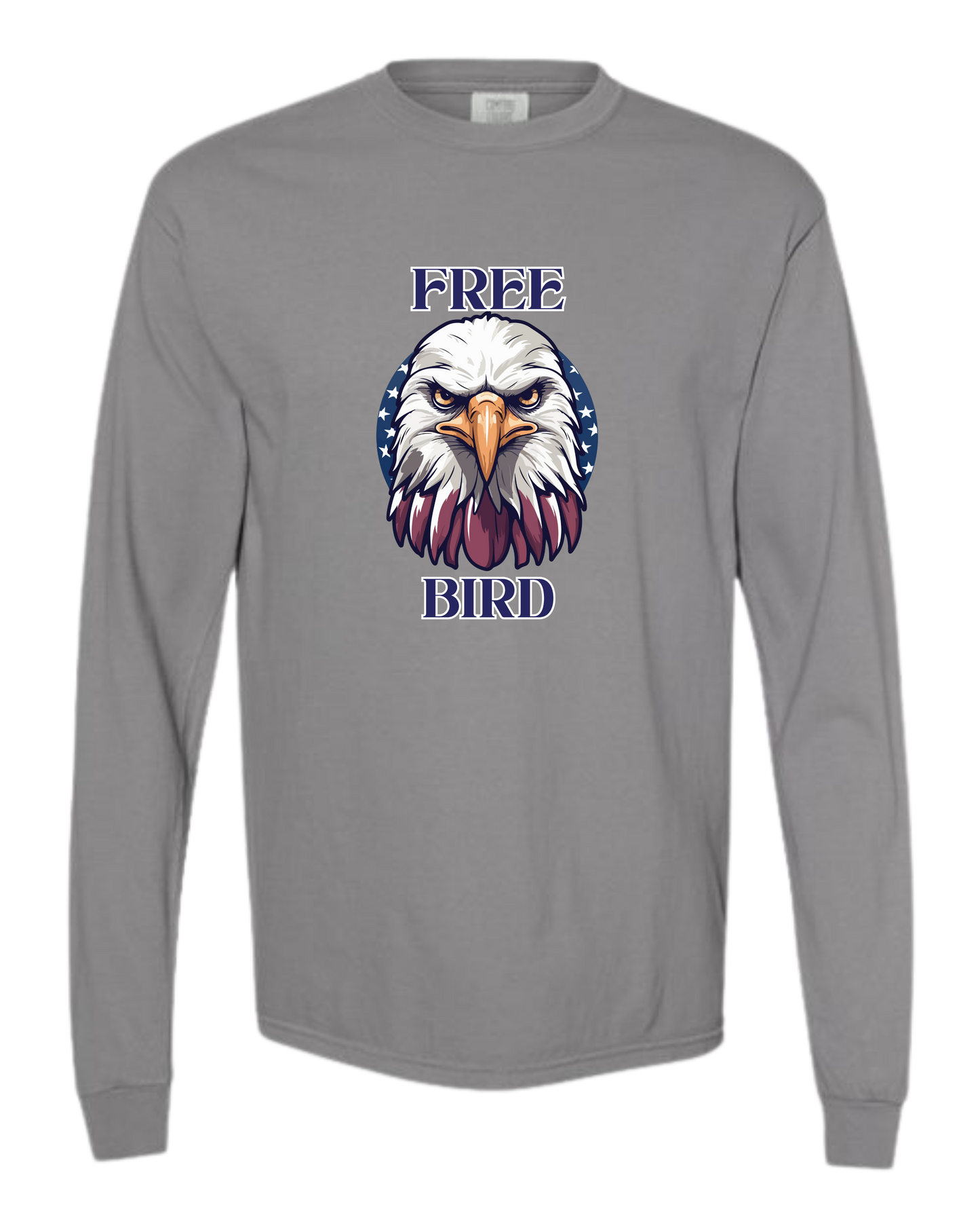 Free Bird - Comfort Colors - Heavyweight Long Sleeve Tee - Neutral Colors