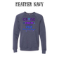 VP - Cruise Crew FAFO - Sponge Fleece Raglan Sweatshirt - Blues, Purples