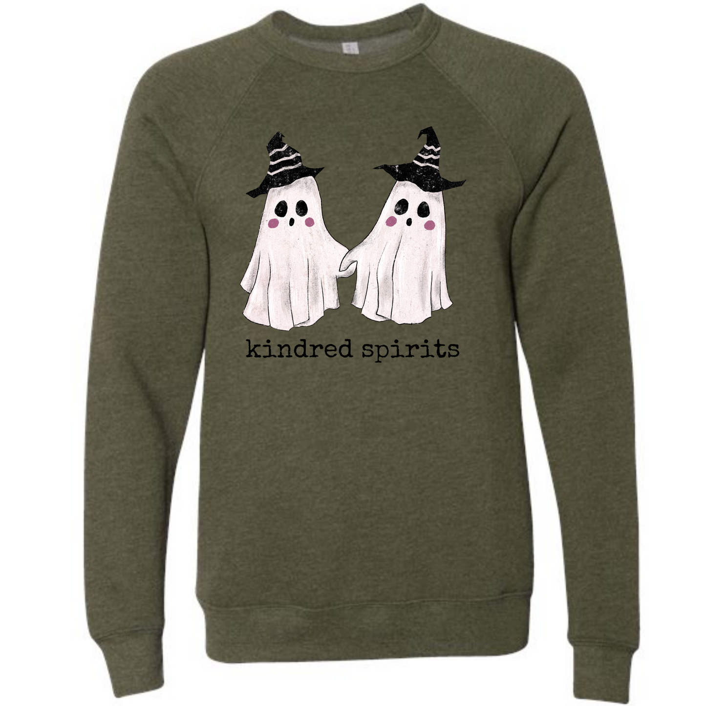 Kindred Spirits - Sponge Fleece Raglan Sweatshirt - Greens, Neutrals