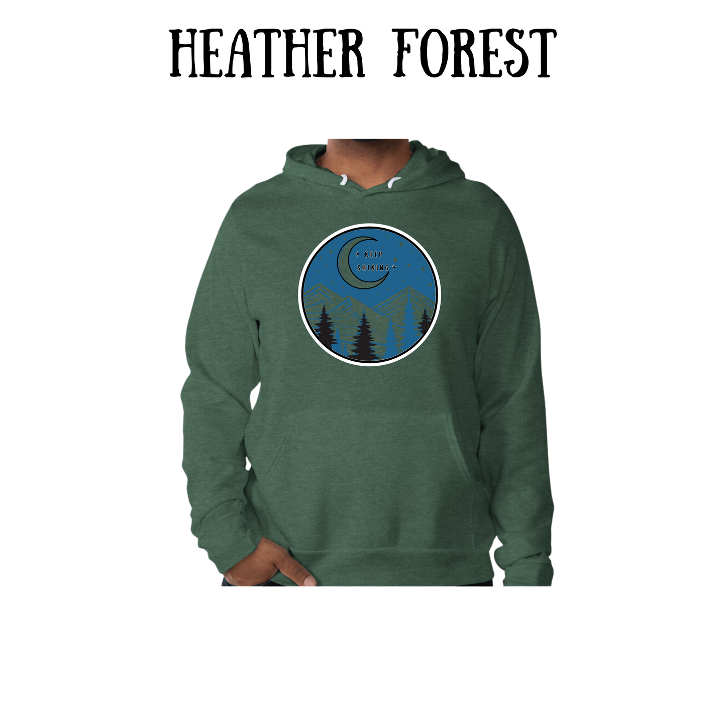 OP - Keep Shining - Sponge Fleece Hoodie - Greens, Neutrals