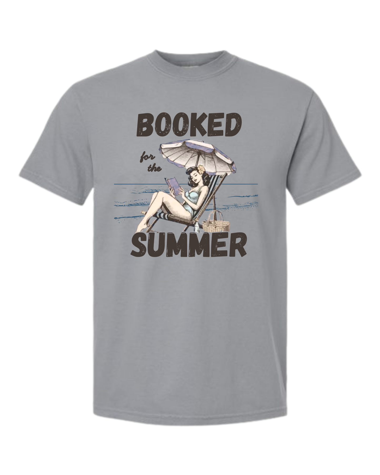 Booked for the Summer - Comfort Colors - Heavyweight Unisex Tee - Neutral Colors