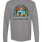 What Happens At The Campground - Comfort Colors - Heavyweight Long Sleeve Tee - Neutral Colors