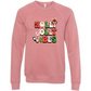 Holly Jolly Vibes - Sponge Fleece Raglan Sweatshirt - Assorted Colors