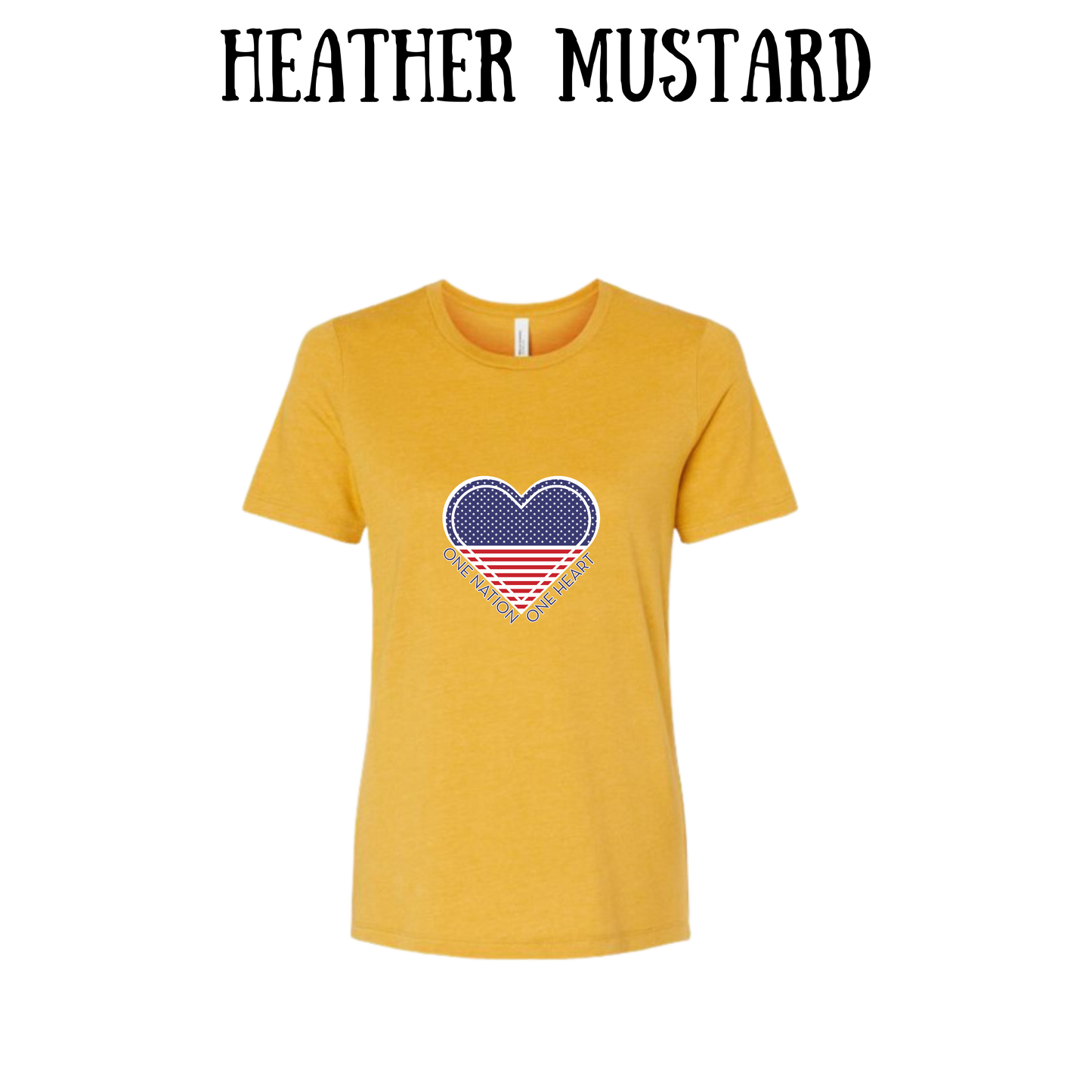 PP - One Nation One Heart - Women's Relaxed Fit Tee - Assorted Colors