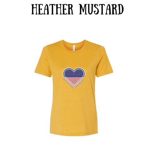 PP - One Nation One Heart - Women's Relaxed Fit Tee - Assorted Colors