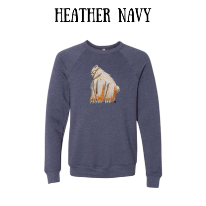 AC - Muscle Bear - Sponge Fleece Raglan Sweatshirt - Blues, Purples