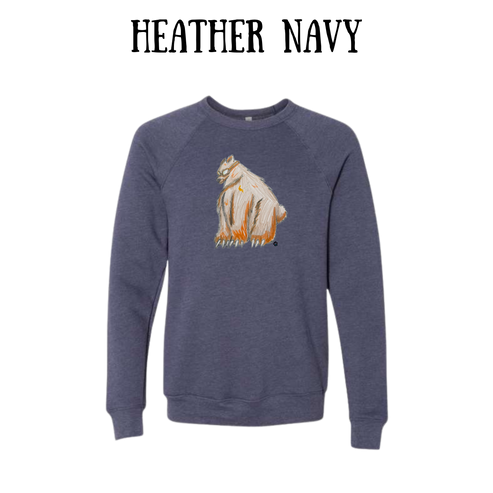 AC - Muscle Bear - Sponge Fleece Raglan Sweatshirt - Blues, Purples