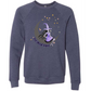 HP - Hot Ghoul Vibes - Sponge Fleece Raglan Sweatshirt - Blues, Purples