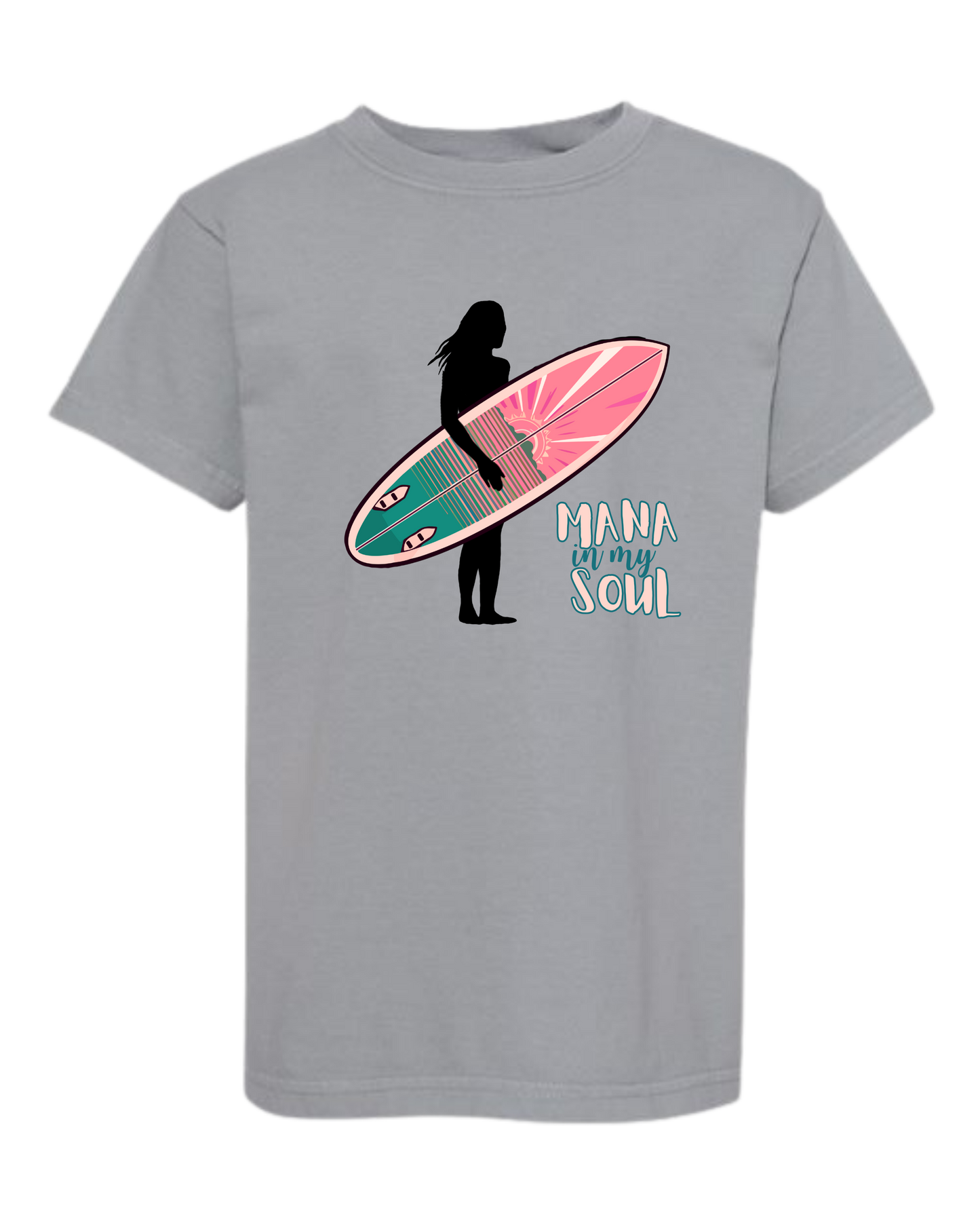 Mana in My Soul - Comfort Colors - Heavyweight Youth Tee - Neutral Colors & Blues
