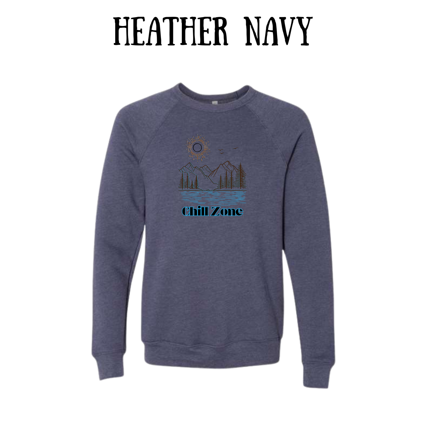 CP - Chill Zone - Sponge Fleece Raglan Sweatshirt - Blues, Purples