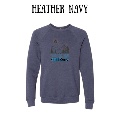 CP - Chill Zone - Sponge Fleece Raglan Sweatshirt - Blues, Purples