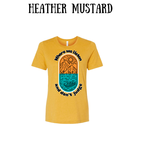 CP - Where We Listen and Don't Judge - Women's Relaxed Fit Tee - Assorted Colors