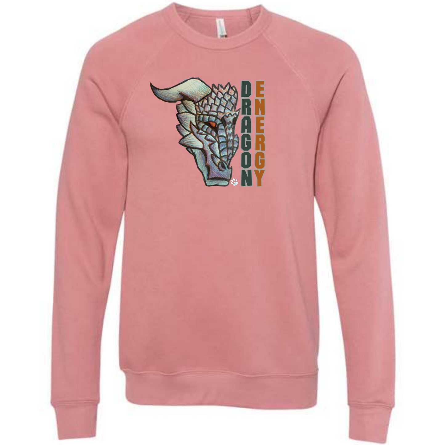Dragon Energy - Sponge Fleece Raglan Sweatshirt - Assorted Colors