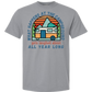 What Happens At The Campground - Comfort Colors - Heavyweight Unisex Tee - Neutral Colors