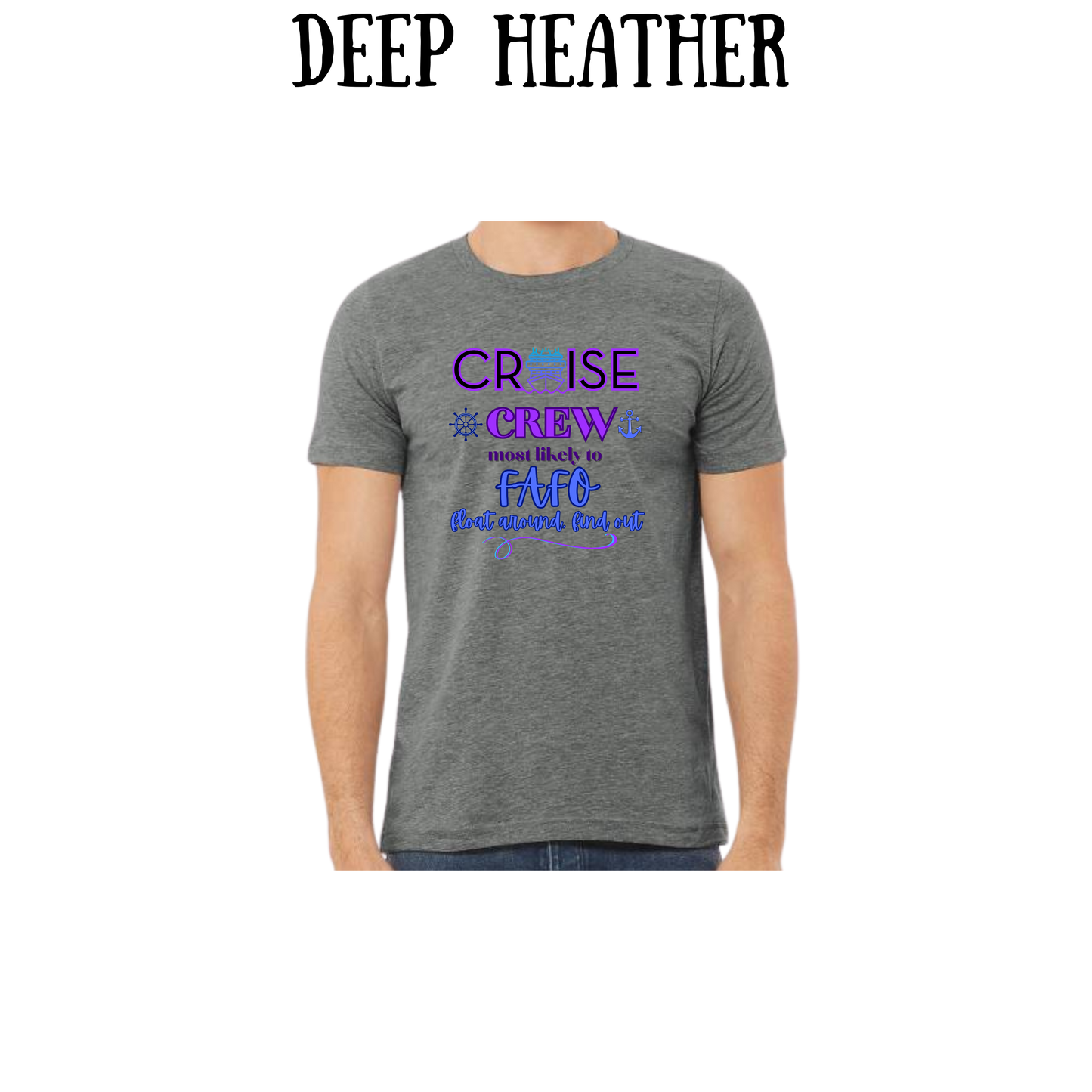 VP - Cruise Crew FAFO - Unisex Tee - Pinks, Purples, Neutrals