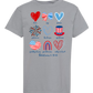 Galatians 5 - Patriotic - Comfort Colors - Heavyweight Youth Tee - Neutral Colors & Blues