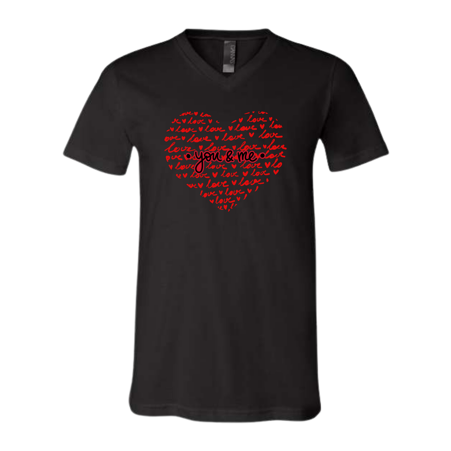 You & Me - Bella+Canvas - Unisex V-Neck - Neutral Colors