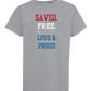 Saved. Free. Loud & Proud - Comfort Colors - Heavyweight Youth Tee - Neutral Colors & Blues