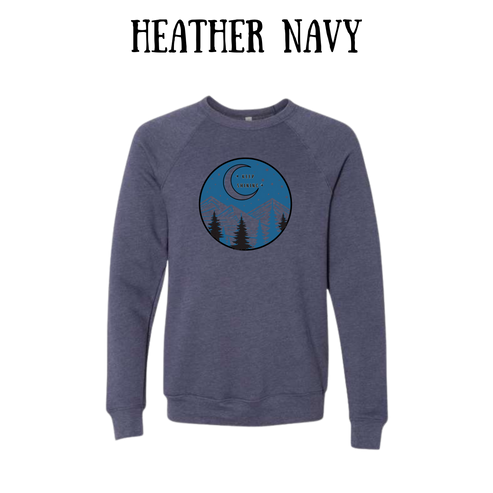OP - Keep Shining - Sponge Fleece Raglan Sweatshirt - Blues, Purples