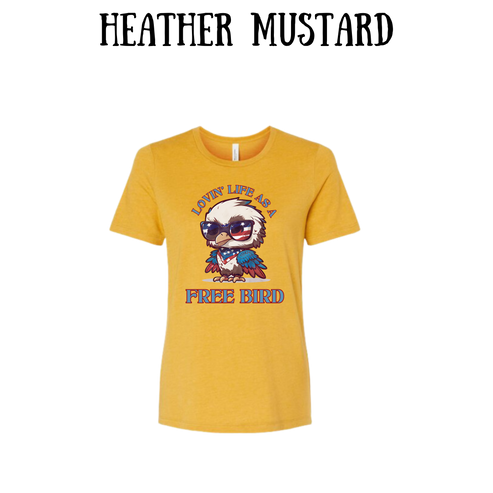 PP - Lovin' Life As A Free Bird - Women's Relaxed Fit Tee - Assorted Colors