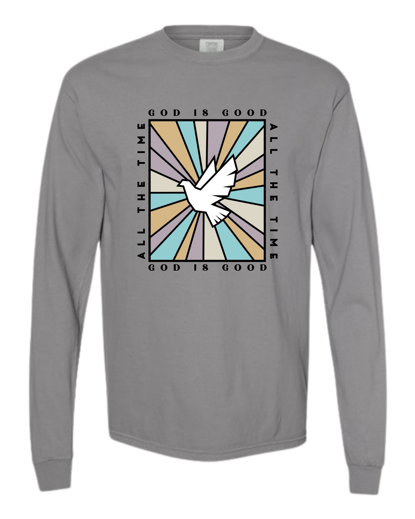 God Is Good - Comfort Colors - Heavyweight Long Sleeve Tee - Neutral Colors