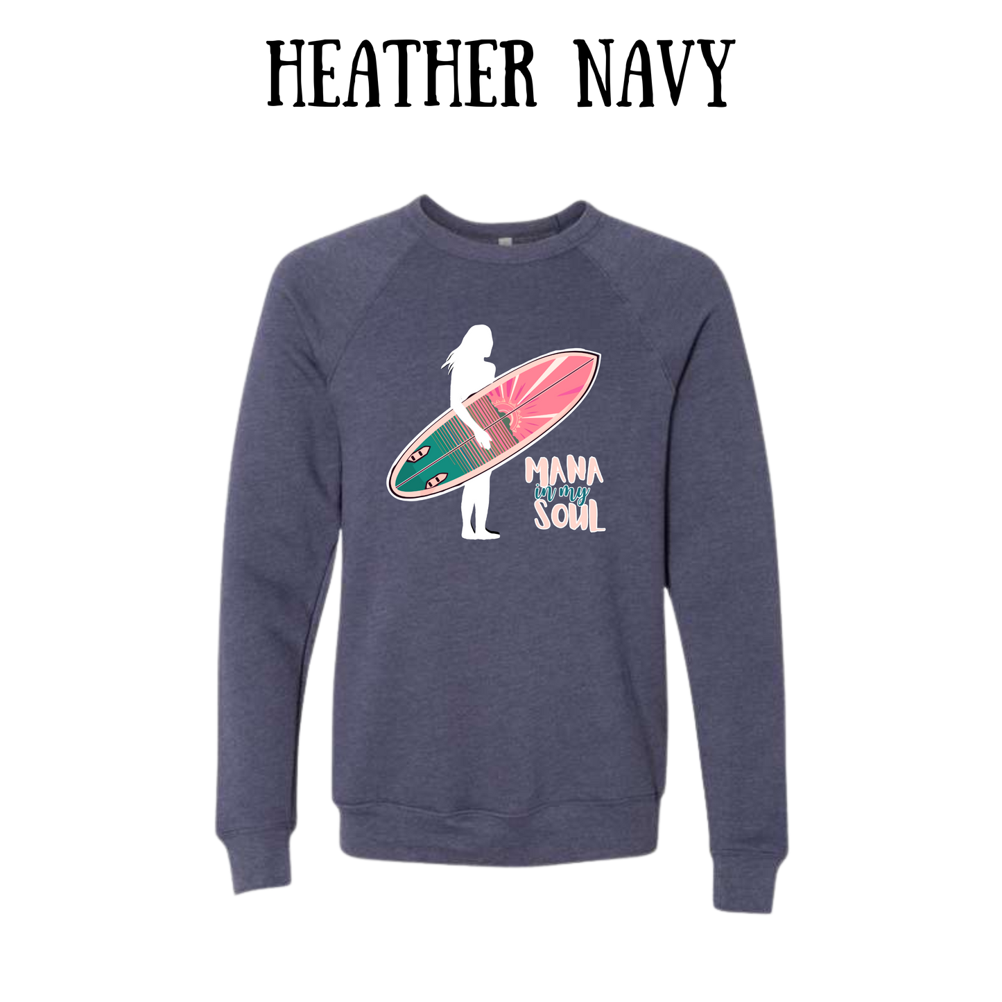 VP - Mana in My Soul - Sponge Fleece Raglan Sweatshirt - Blues, Purples