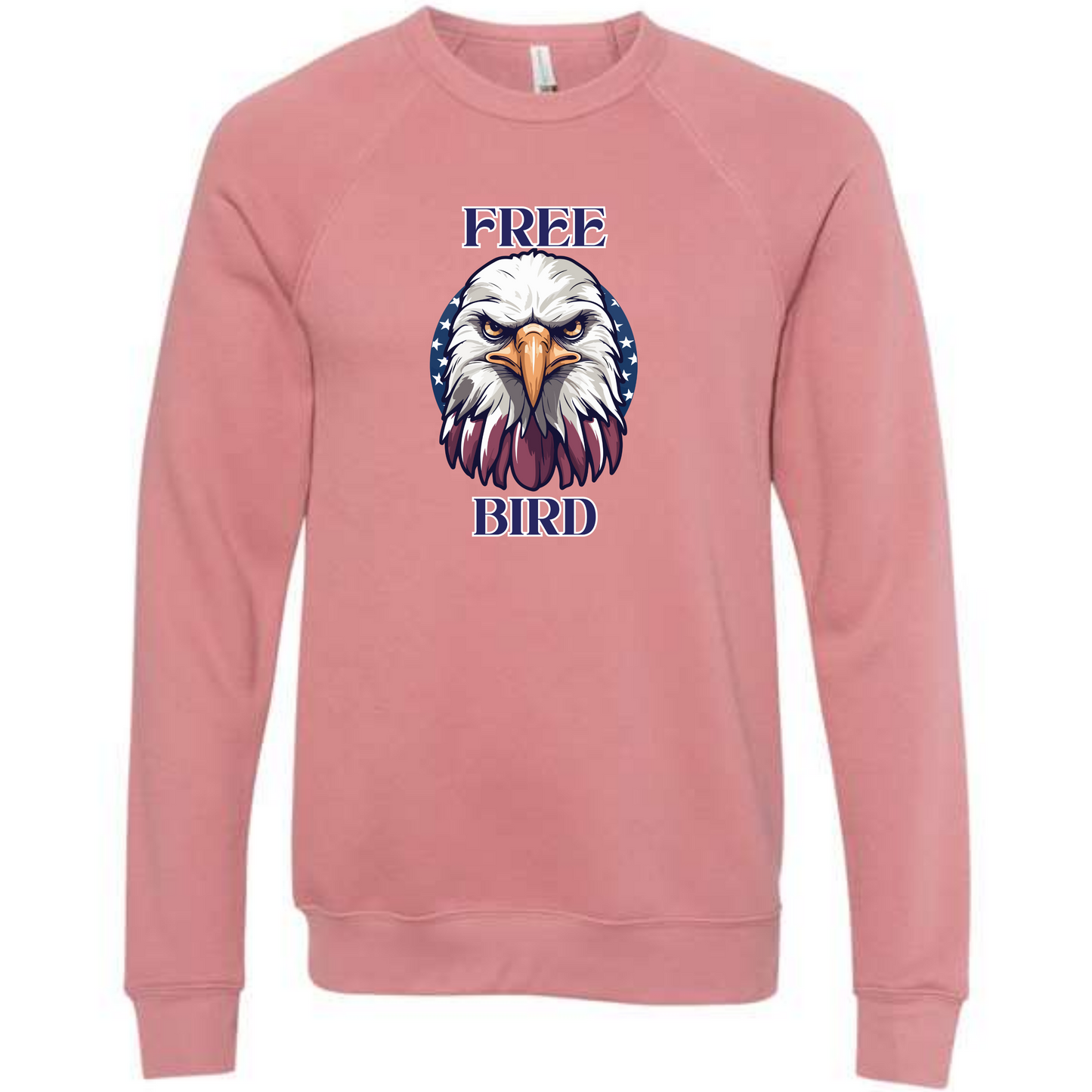 Free Bird - Sponge Fleece Raglan Sweatshirt - Assorted Colors