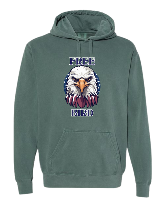 Free Bird - Comfort Colors - Hooded Sweatshirt - Assorted Colors