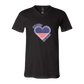 One Nation One Heart - Bella+Canvas - Unisex V-Neck - Neutral Colors