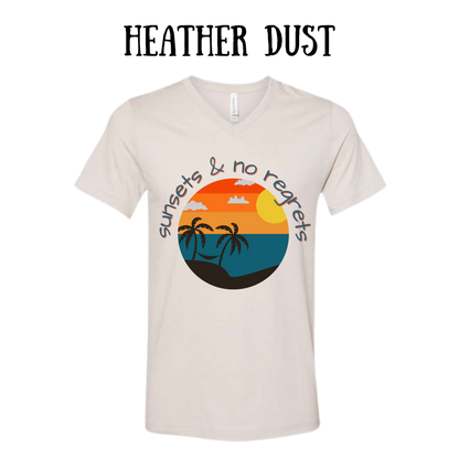 VP - Sunsets & No Regrets - Unisex V-Neck - Neutral Colors