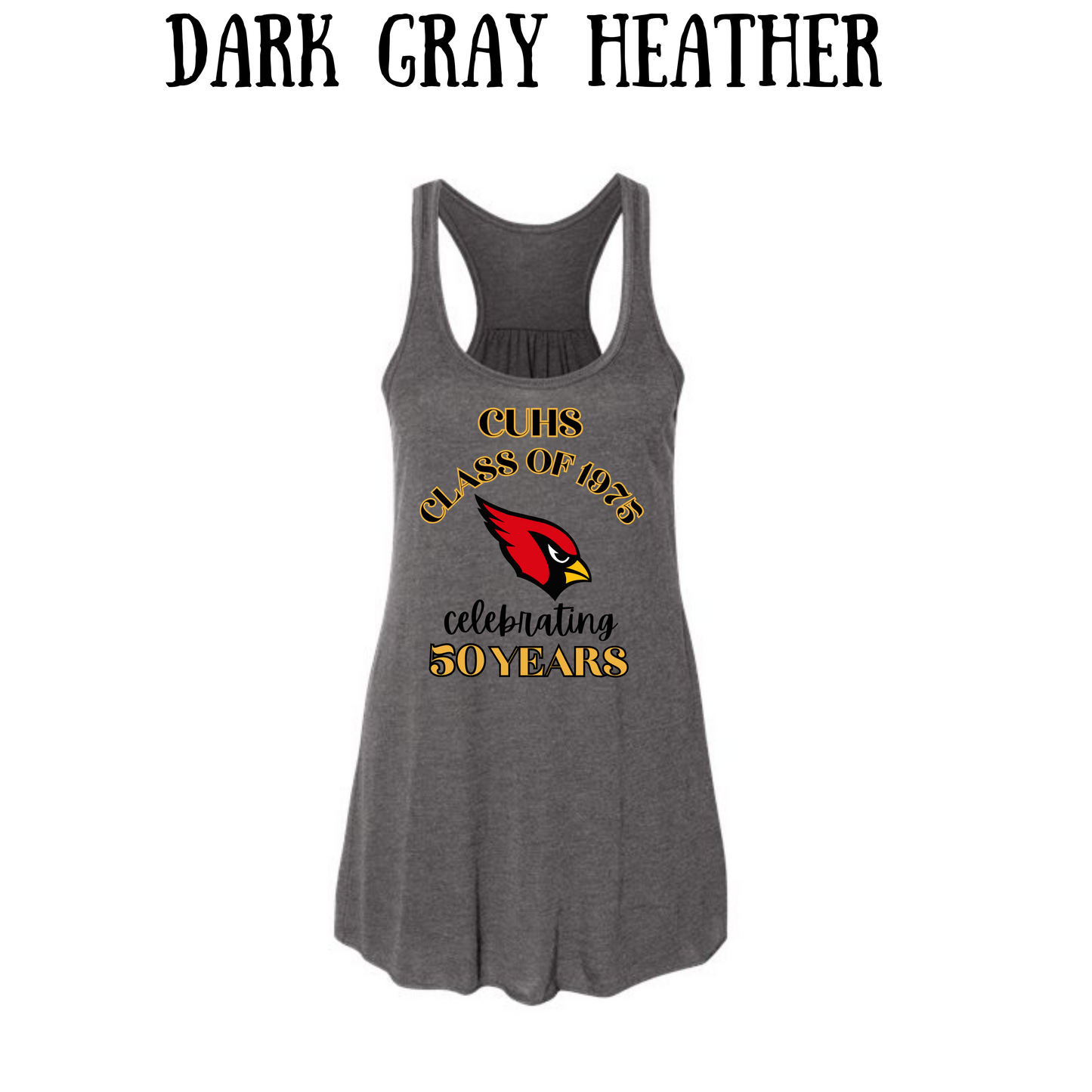 CUHS celebrating - Women's Flowy Racerback Tank