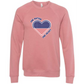 One Nation One Heart - Sponge Fleece Raglan Sweatshirt - Assorted Colors