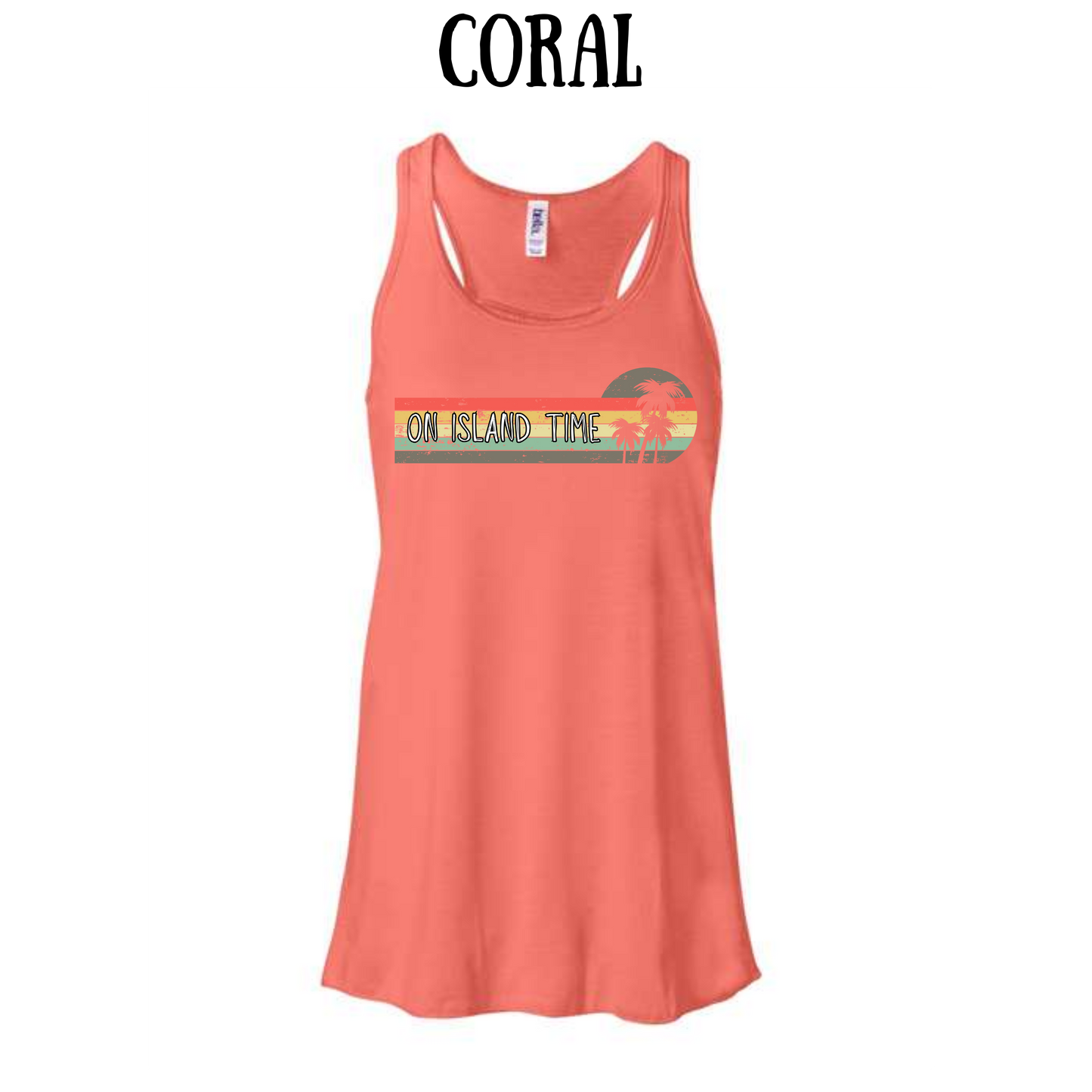 VP - On Island Time - Women's flowy racerback Tank