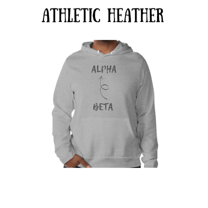 beta to alpha - sponge fleece hoodie - greens, neutrals