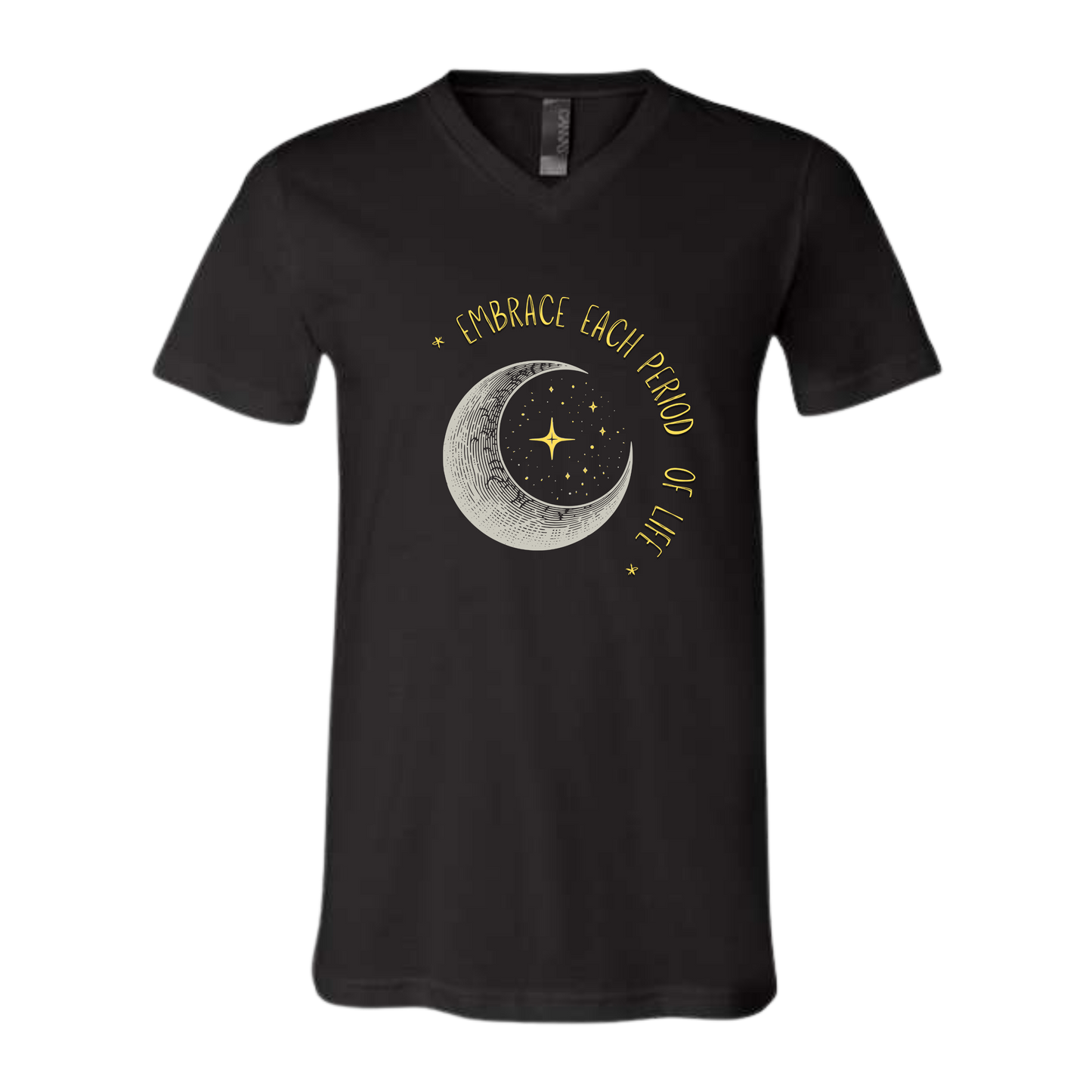 Embrace Each Period of Life - Bella+Canvas - Unisex V-Neck - Neutral Colors